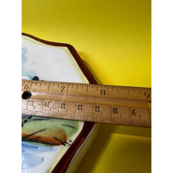 Fred Roberts Studios Expandable Trivet Ceramic Hand Painted Vintage Japan 70's - Picture 7 of 7